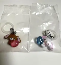 サンリオ　エモきゅん２　シュガーバニーズ　めじるし　しろうさ　くろうさ
