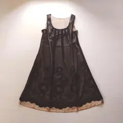 nicole レトロ花柄 刺繍 ワンピース