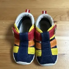 ホットビスケッツ　ミキハウス　カラフルメッシュサンダル 14.0cm