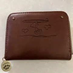 スヌーピー コインケース ブラウン
