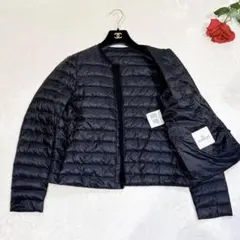 新品同様✨　モンクレール　ノーカラージャケット　ダウンジャケット　ブラック　3 2026年最新】MONCLER レディース ノーカラージャケットの人気アイテム