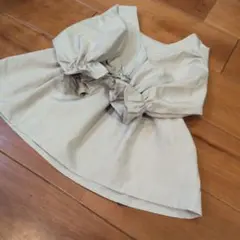 ライトグレー バルーンスリーブ トップス　GLOBALWORK　１３０　七分袖