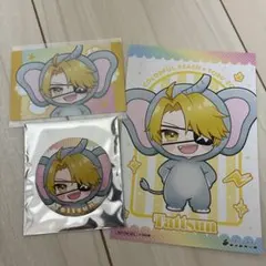 東武動物公園 たっつん 缶バッジ ポストカード ステッカー カラフルピーチ