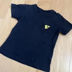 ポケモン Tシャツ 黒 ピカチュウ刺繍