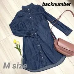 デニム 長袖シャツワンピース【M】 backnumber ブルー ライトオン