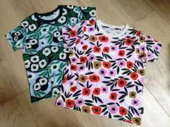 【新品未使用】ユニクロ　マリメッコTシャツ2枚セット　110cm
