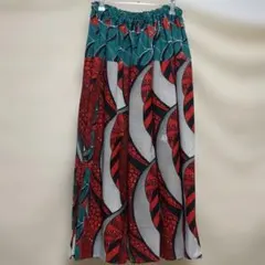 アフリカンプリント フレアスカート