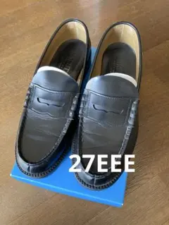 HARUTA 27cmEEEブラックローファー