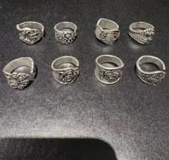 【新品・送料無料】スプーンリング8点まとめ売りセットD 売り切れ続出！