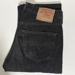 【90s】極美品 Levi's 501 USA製 先染めブラックデニム