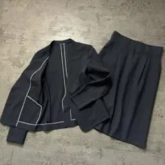 カチリラ UNITED ARROWS 洗える ノーカラー セットアップ スーツのサムネイル