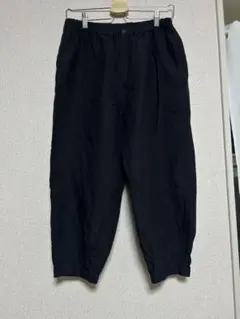 美品 musakiramama ムサキラママ 麻 リネン混紡サロペット 黒 F - メルカリ