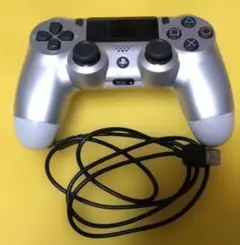 PS4 コントローラー シルバー 動作品