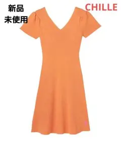 新品！CHILLE. ニットフレアミニワンピース、レディース、フリーサイズのサムネイル