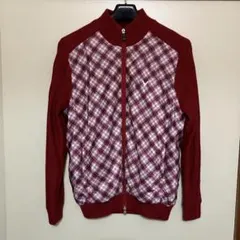 Callaway 赤 チェック柄 ジャンパー Lサイズ