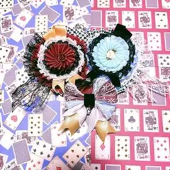 痛ロゼット　ロゼット　缶バッジ　オタ活　推し活グッズ　ペア　痛ば　赤　青