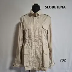 SLOBE IENAベージュ ミリタリージャケット