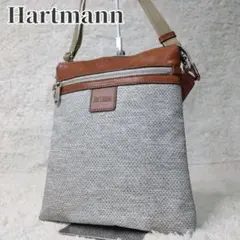 Hartmann ハートマン ショルダーバッグ レザー ナイロン グレー - メルカリ