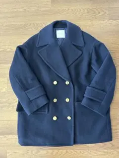 ていぼん様 専用】MaxMara 白タグ カシミヤ混 Pコート 金ボタン - メルカリ