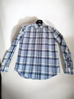 ラルフローレン 長袖シャツ 青系チェック