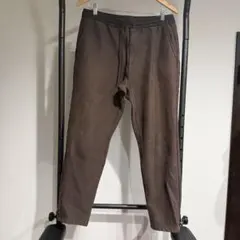 GU 裏フリーススーパーストレッチイージーパンツ ダークブラウン