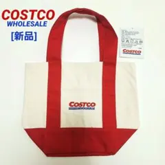 COSTCO/キャンバストートバッグ ロゴ刺繍[新品]両面ポケット付き/コストコ