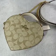 ✨美品✨コーチ　ハート クロスボディ　シグネチャー　キャンバス　2way