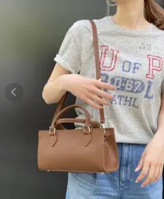 Maison Vincent スクエアバッグ ブラウン