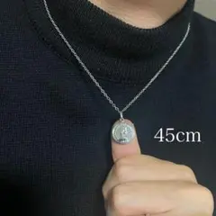 高品質　コインネックレス　メンズ　コイン　シルバー　ペアネックレス