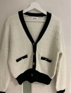 SNIDEL スナイデルSustainableニットツイードカーディガントップス