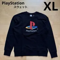 プレイステーション　プレステ　スウェット　トレーナー　ロゴ　黒ブラック　XL新品