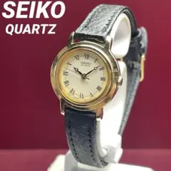 高級 SEIKO QUARTZ 電池交換済 日本製 ローマンインデックス