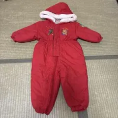 ミキハウス 子供用冬用スキーウェア 90サイズ 赤　ジャンプスーツ