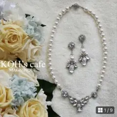 ブライダルアクセサリー ネックレス イヤリング スワロフスキー ウェディング