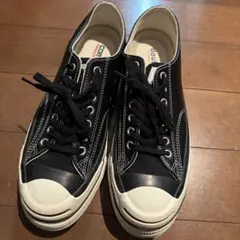 doublet Converse 厚底 ブラックスニーカー レザー