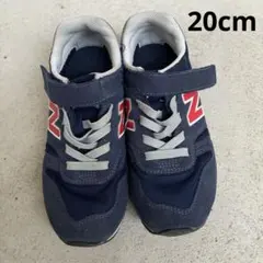 New Balance ネイビー スニーカー ベルクロ 20