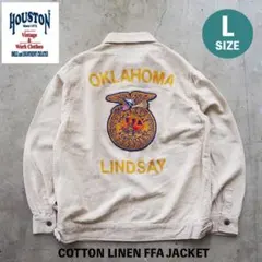 新品＊HOUSTON ヒューストン コットンリネン FFA ジャケット Lのサムネイル