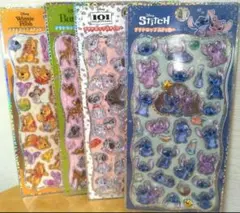 新品　新作　国内正規品プチドロップステッカー ディズニー シール 4点セット