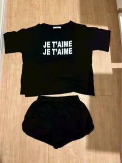 ブラック Tシャツ ショートパンツ セットのサムネイル