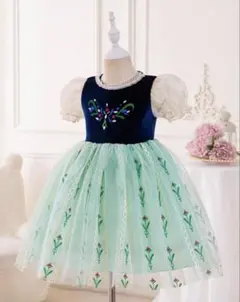 SHEIN アナと雪の女王　アナ　戴冠式　プリンセスドレス　5Y パニエ付きのサムネイル