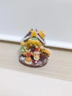 ミニチュアハウス　クリスマス　 サンタとトナカイ