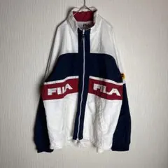 90s FILA フィラ ウインドブレーカー ジャケット 古着 メンズ M
