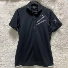 美品　OAKLEY ポロシャツ 半袖 ダブルジップ Mサイズ　y2k テック系のサムネイル