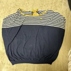 BURBERRY ボートネック Tシャツ 38 ネイビー