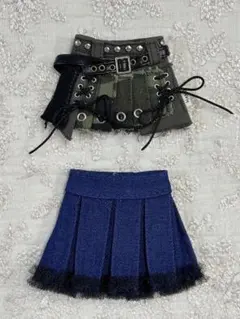 作家様　リカちゃん　ブライス　チェリーちゃん アウトフィット　スカート2点セット