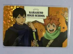 ハイキュー コスモワールド ホログラムカード 烏野 日向 影山