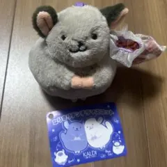 KALDI☆ なりきりチンチラマスコットのチンチラとキャンディのみ♪