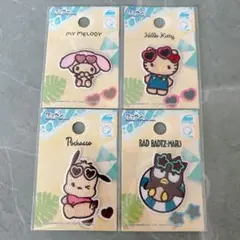 【新品未使用】 日焼け サンリオワッペン 4点