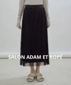 【サロンアダムエロペ】ダイヤメッシュプリーツスカート　ペチコート付