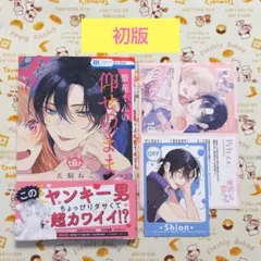 紫苑くんの仰せのまま１巻　特典イラストカード１枚　両面ON/OFFミニカード１枚